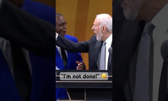 “I’ve been waiting a long time for this” - Coach Pop was not ready to end his speech 😂 | #Shorts
