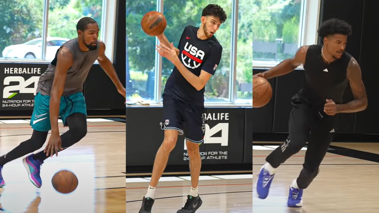 Kevin Durant, Chet Holmgren & Jalen Green's #NBASummer Grind With Adam Harrington!|🎥@SwishCultures