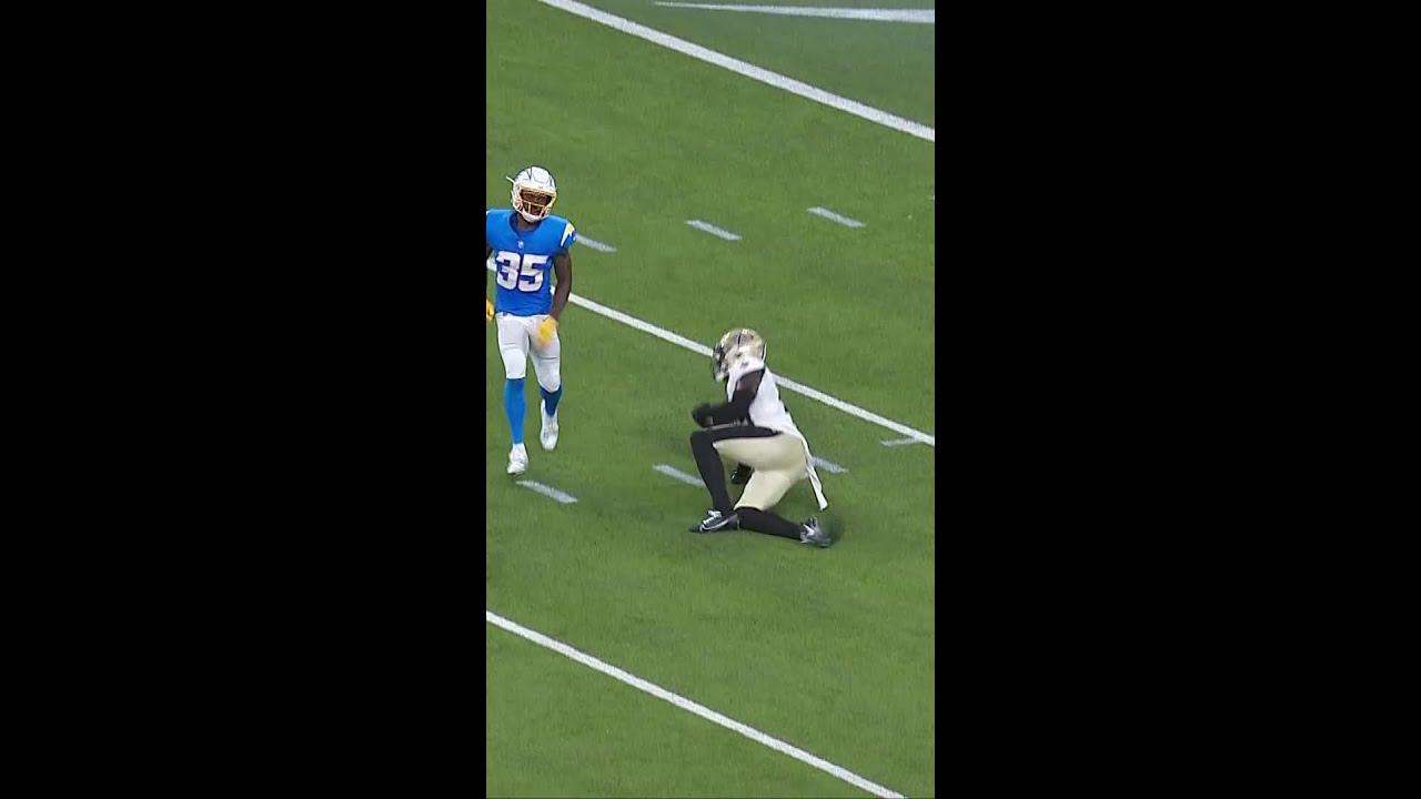 Lonnie Johnson intercepts the Easton Stick pass vs. Los Angeles Chargers