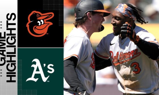 Orioles vs. Athletics Game Highlights (8/20/23) | MLB Highlights