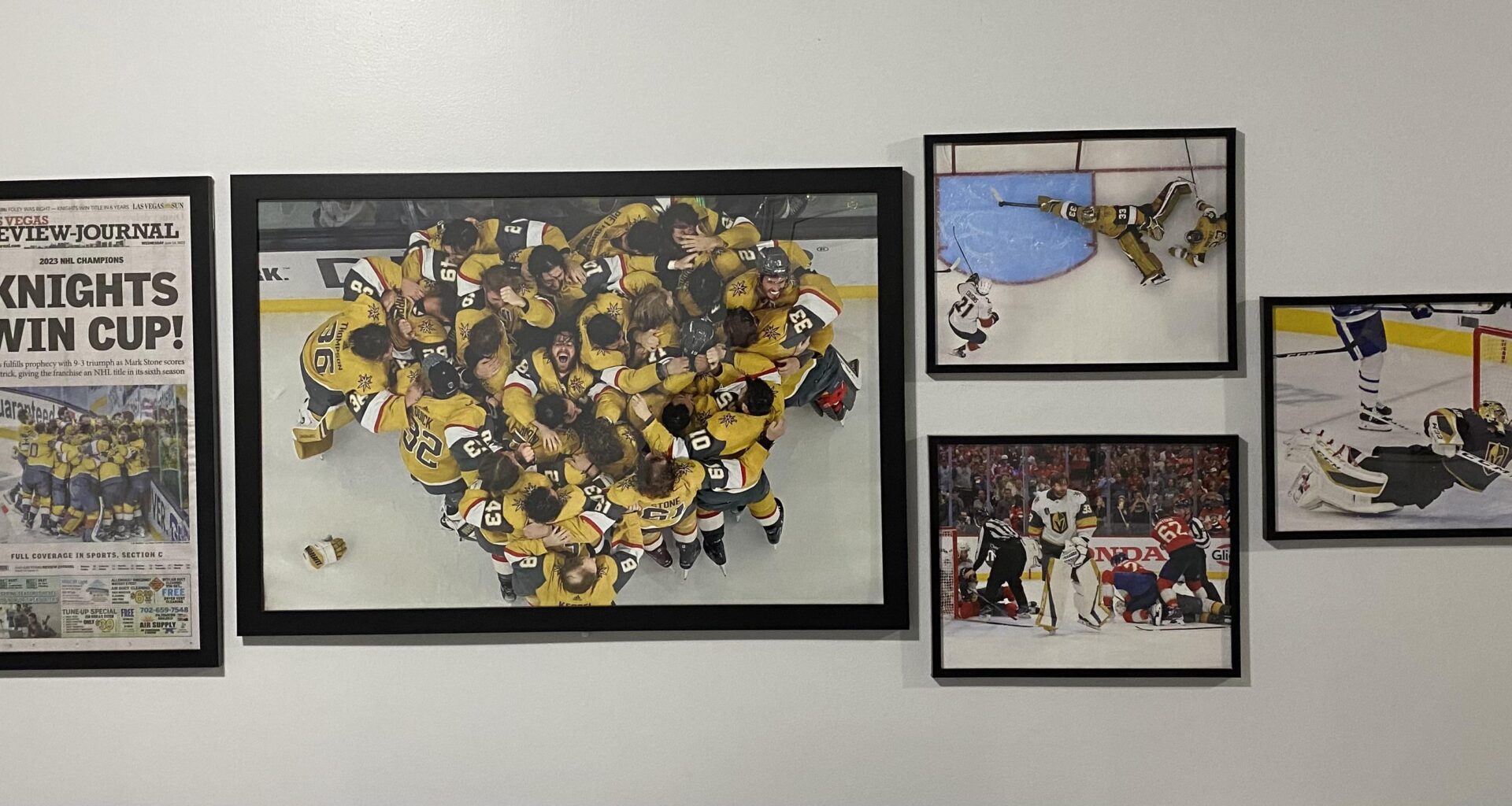 The beginning of my VGK wall