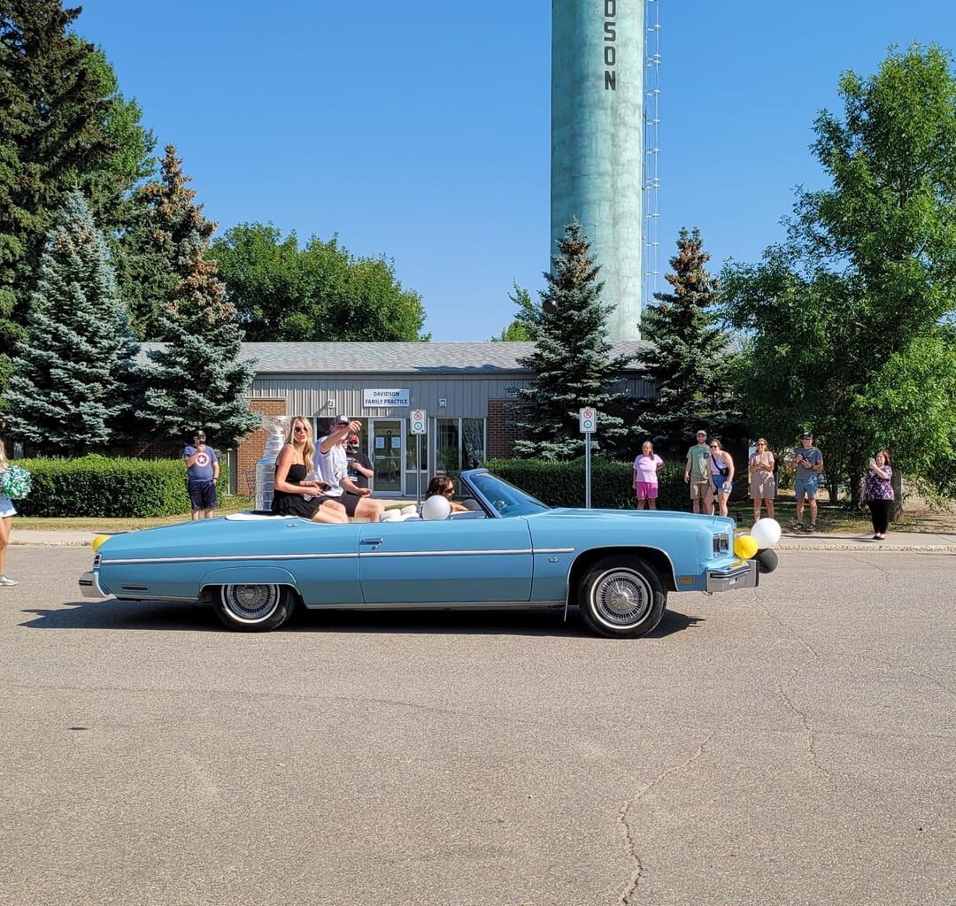 Brayden McNabb had the cup in Davidson today.