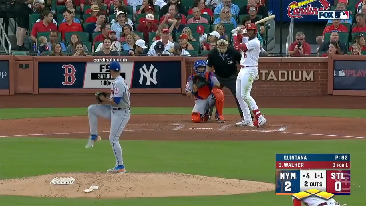 José Quintana gets out of a bases loaded jam after Tyler O'Neill runs through second base and Paul Goldschmidt decides to jog home