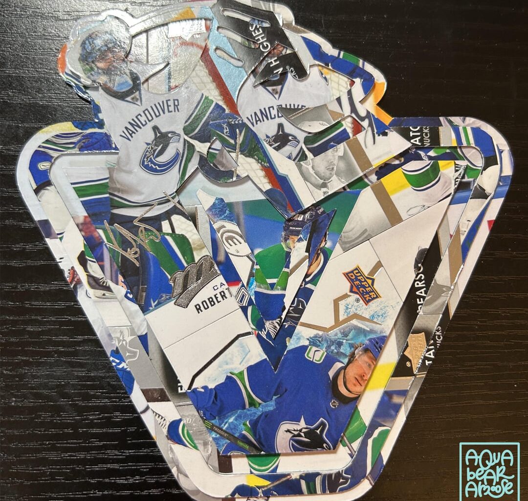 Hockey logos I’ve made out of my brother’s sports cards (final update for a while because I’m away at school)