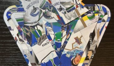 Hockey logos I’ve made out of my brother’s sports cards (final update for a while because I’m away at school)