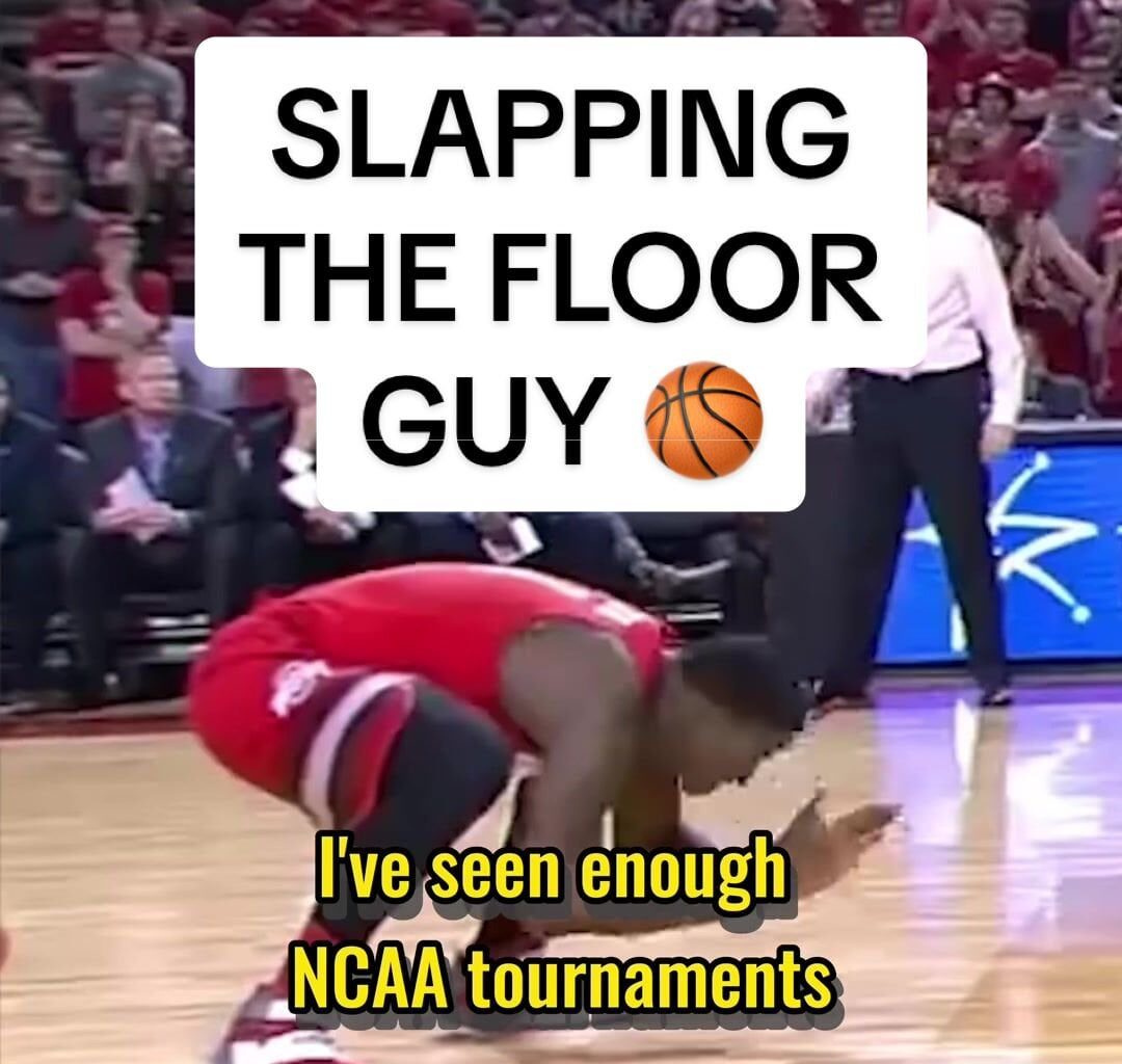 When someone slaps the ground in a pick-up game