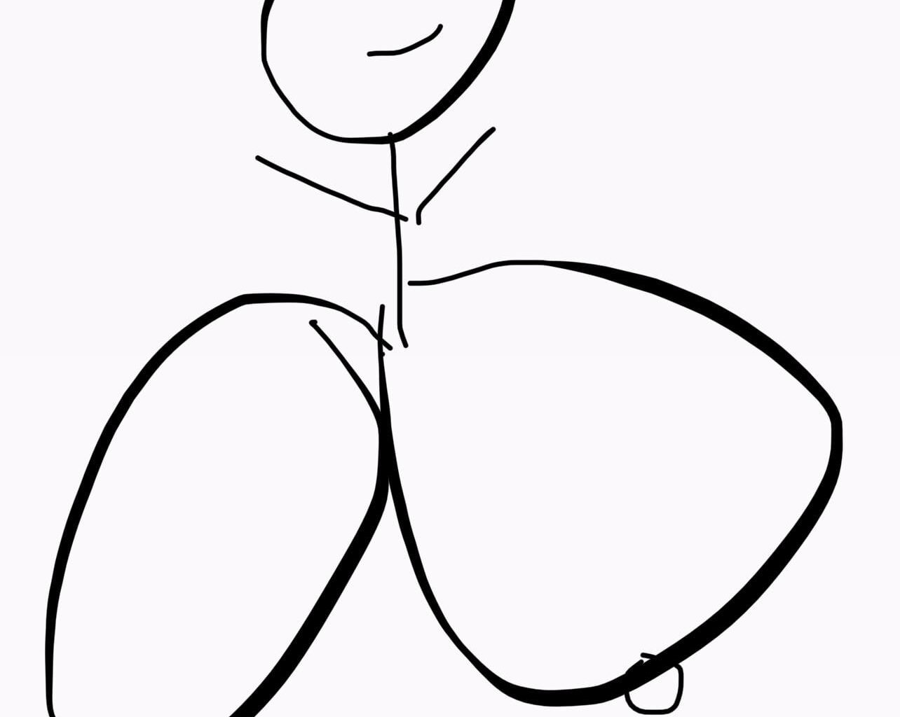 Drawing Nick Bosa every day until he gets his contract. Day 2: