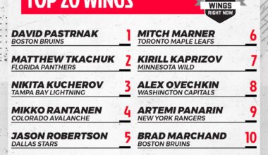 NHL Network's top 20 wingers right now