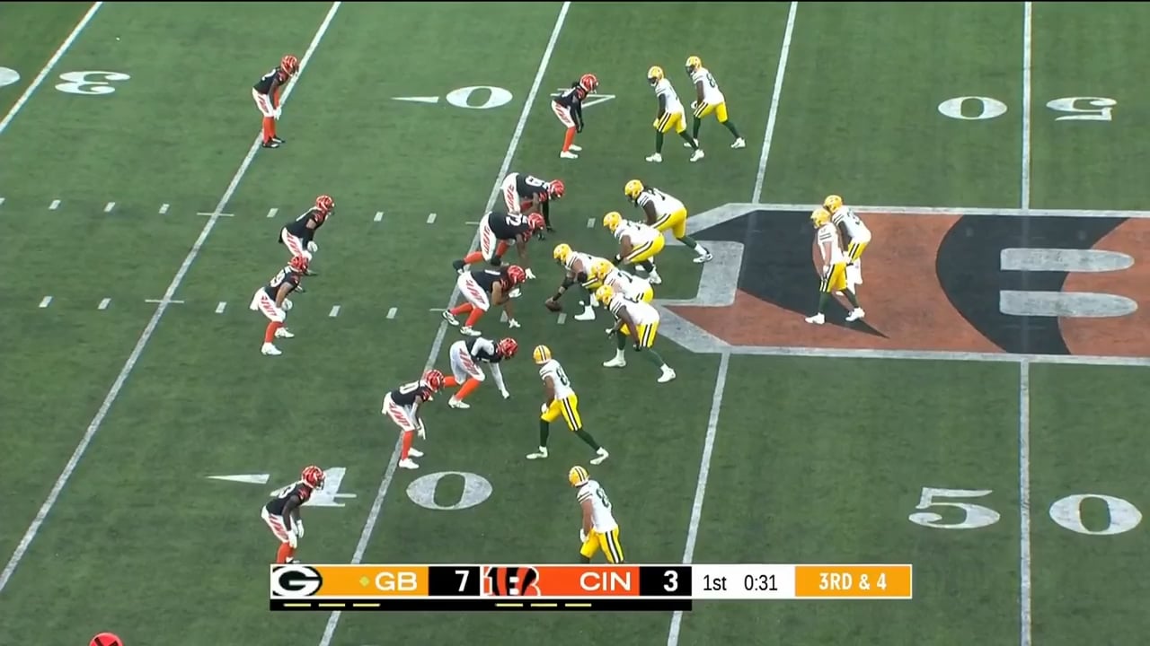 Jayden Reed goes up and gets one from Clifford.