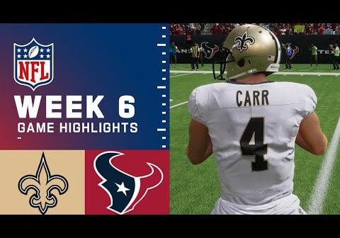 Saints vs Texans Week 6 Simulation Highlights (Madden 24 Rosters)