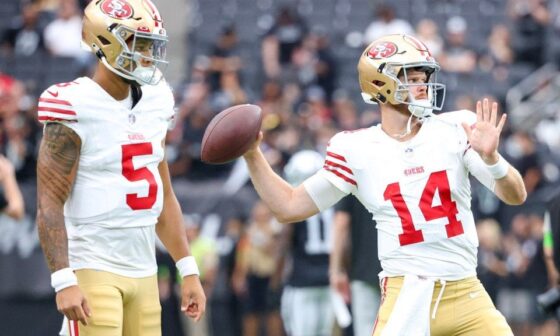 49ers broadcaster says Sam Darnold 'clearly a better player than Trey Lance,’ and ‘it's not close’