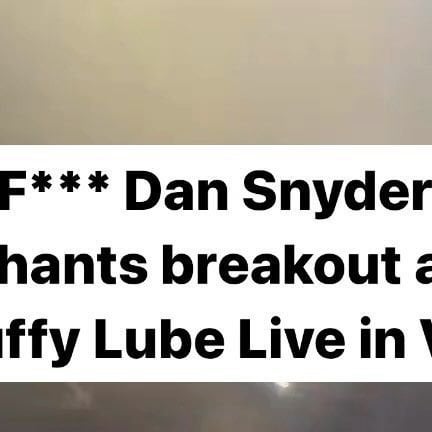 Barstool DMV on Instagram: ‘F Dan Snyder’ chants at Jiffy Lube Live concert.