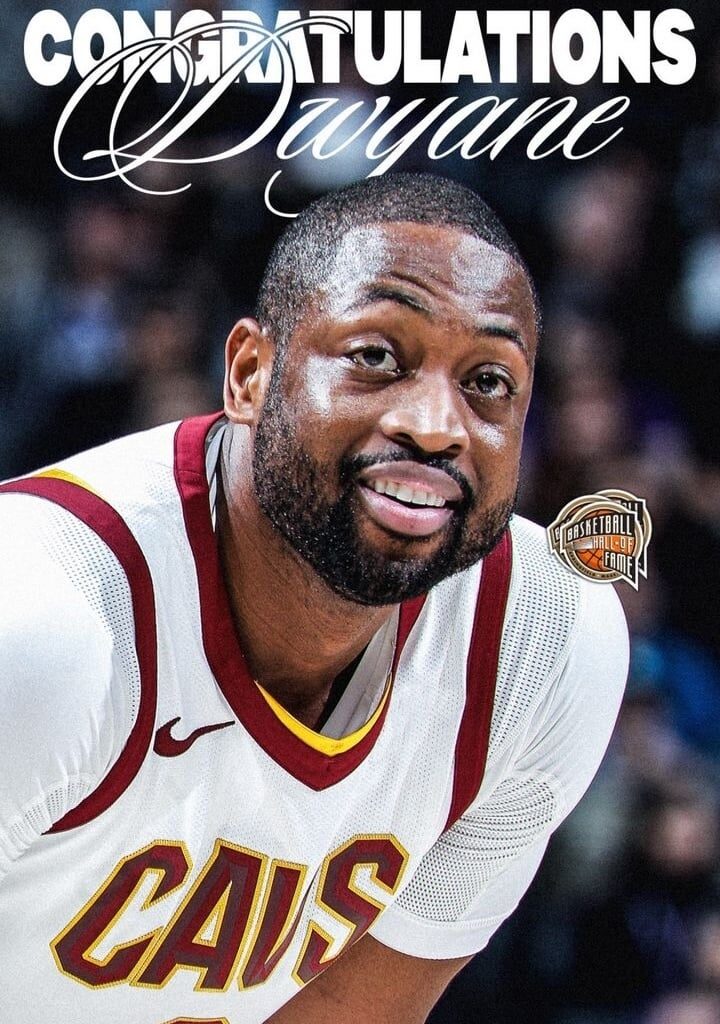 Dwyane Wade will be joining Shaquille O'Neal as one of the Cleveland Cavalier legends to make the Hall of Fame 👏