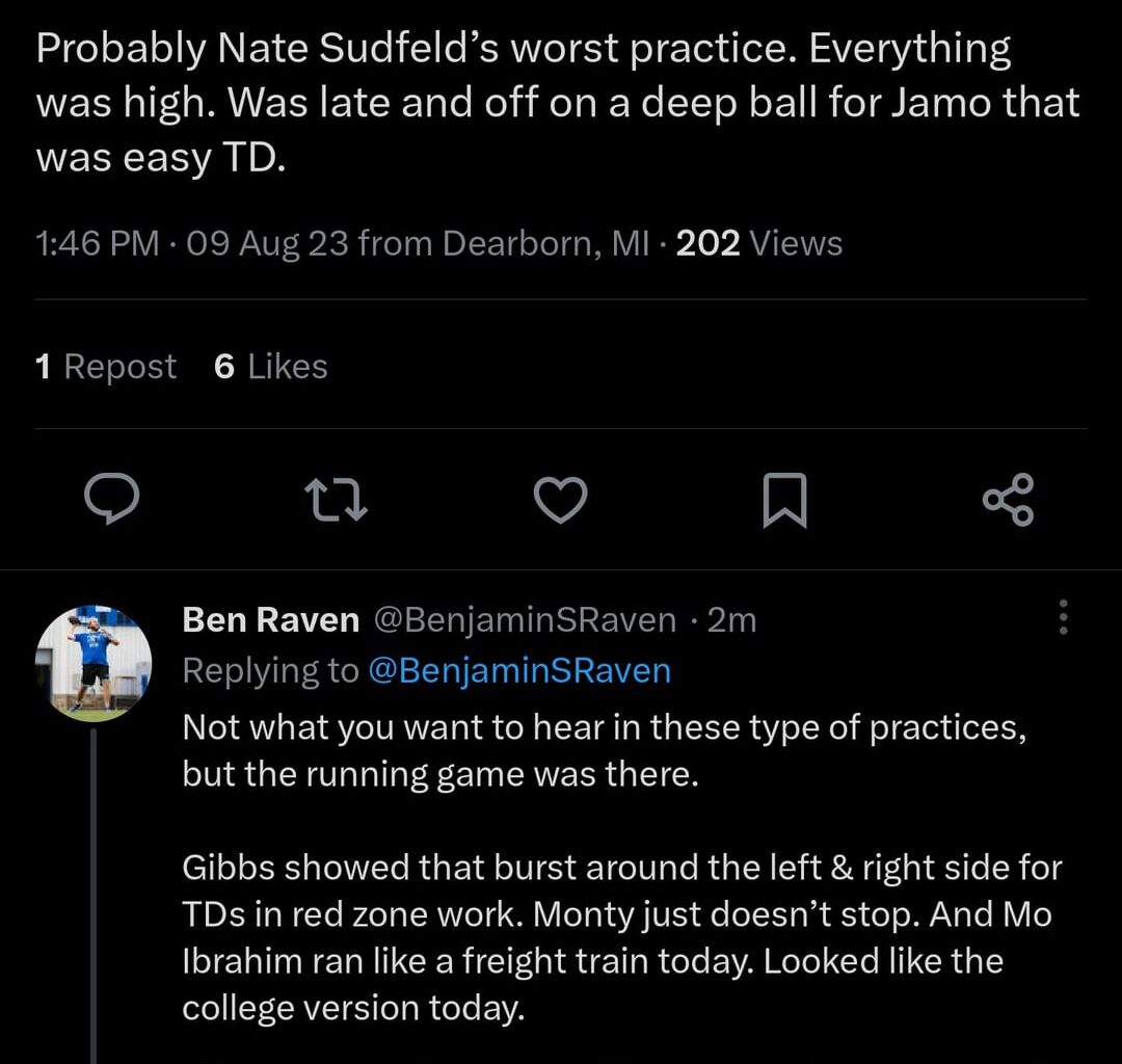 Breakdown from Ben Raven