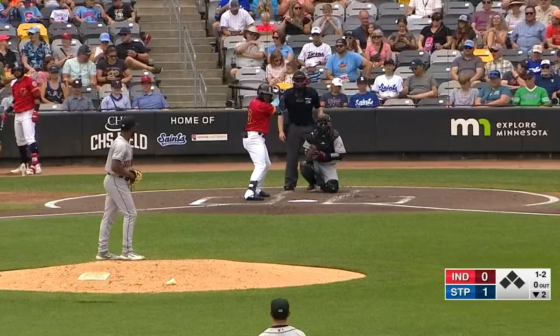 [TwinsPlayerDev] Yunior Severino was DESTROYING baseballs today for the Saints in their WIN. Severino was 3-4 with 2 HRs, 3 RBI, and 3 runs scored. His second HR was hit 112.2 mph and went 430 feet