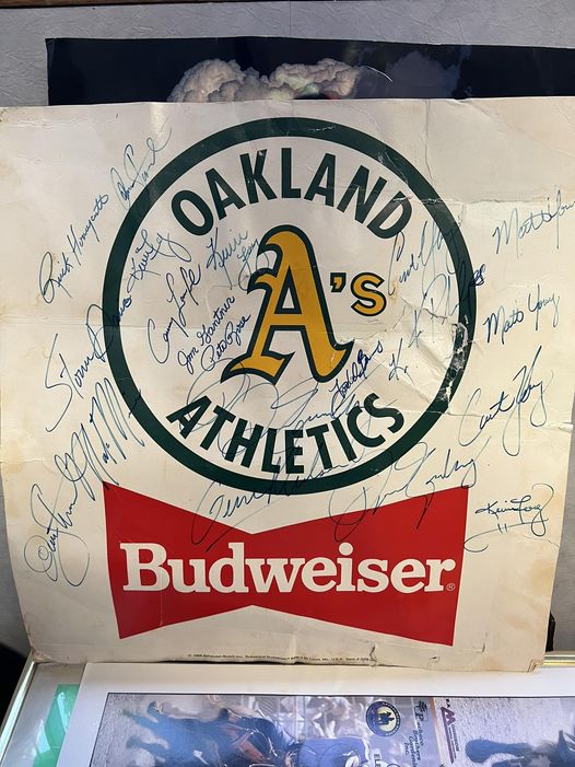 Please delete if not allowed. Found this behind a poster I bought at the thrift store. It's in rough shape, but is it anything special? It's from the 80s