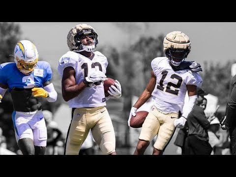 Chargers vs Saints - practice highlights (Their version!)