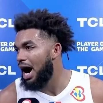 KAT post-game: “We did this for y’all, all the mothers out there in the Dominican Republic who have given us life … Mothers mean the world to us. I know how much a Dominican mother means to a man.”
