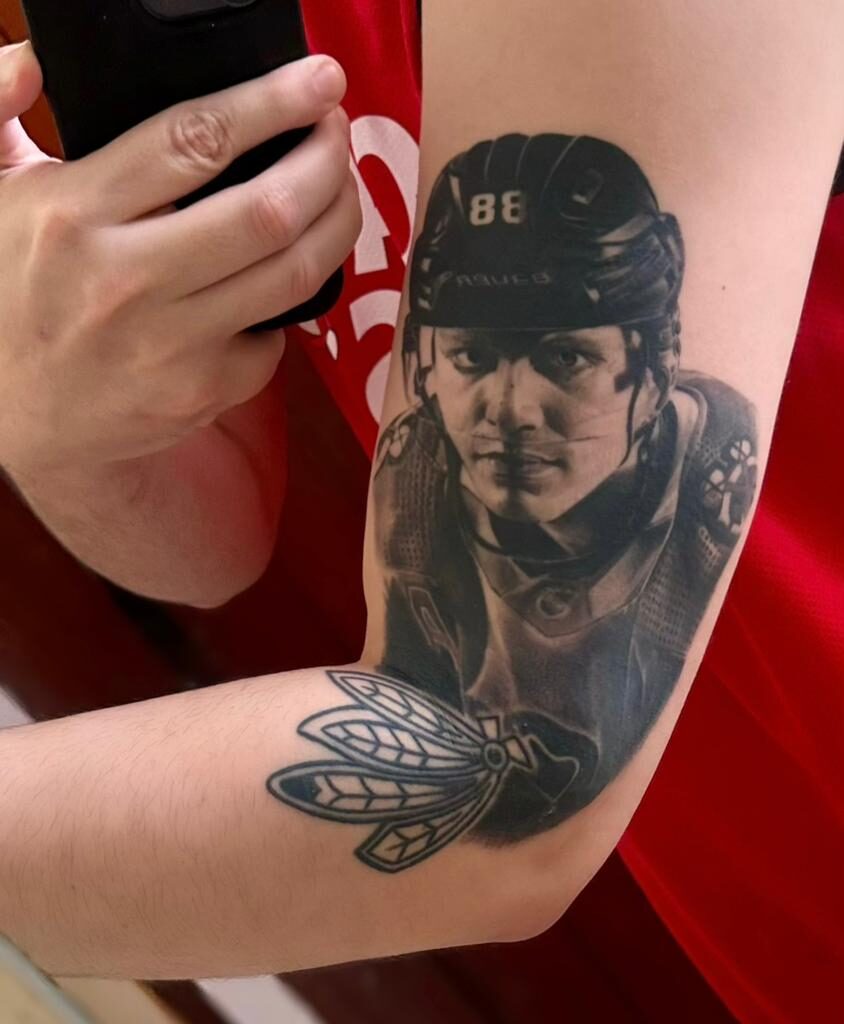 I got a Kaner tattoo, my fav player ever, i couldn't be more happy. Im going to make my entire arm a hawks mural, Im open to suggestions. Hope you all enjoy