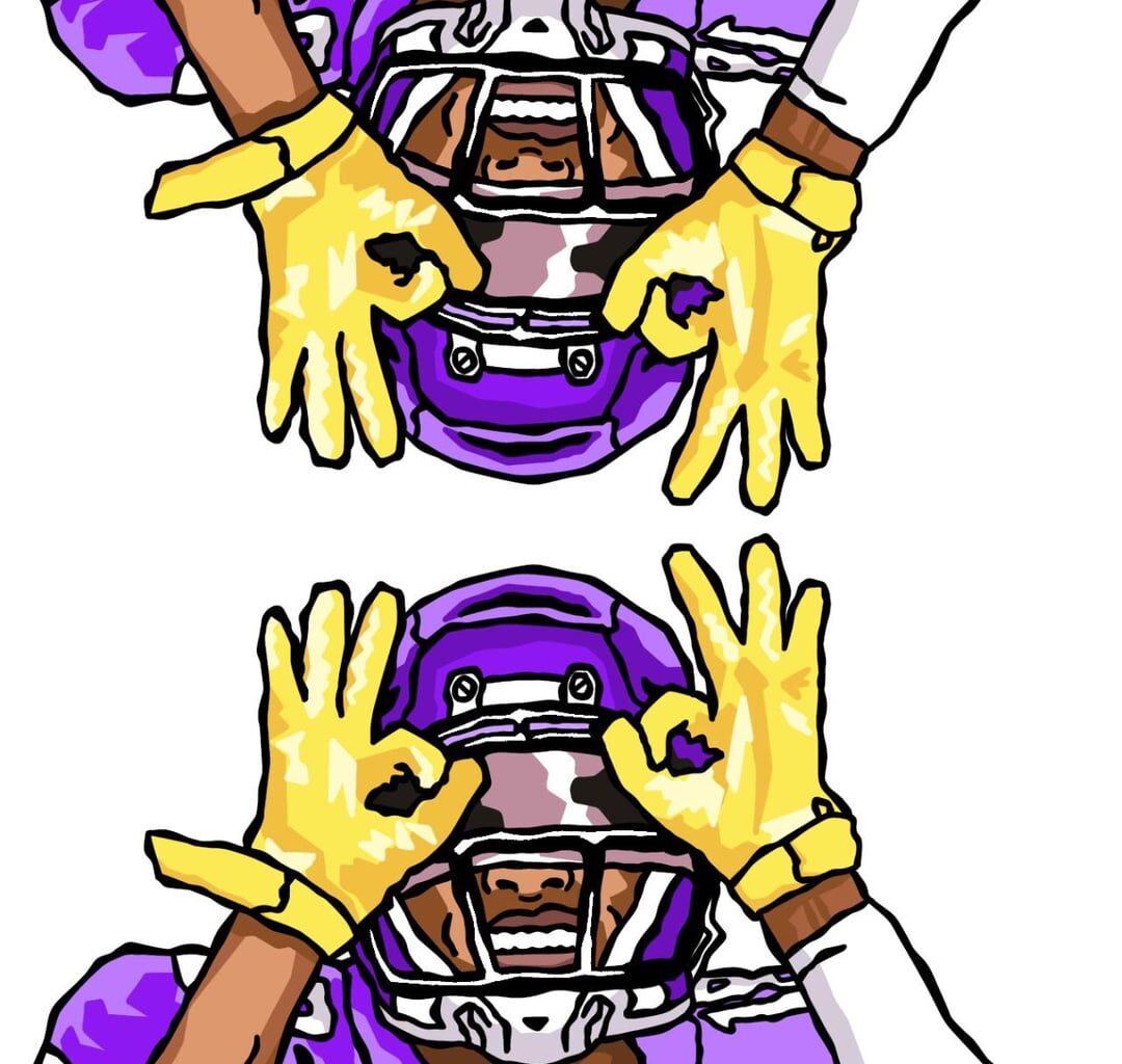 Justin Jefferson wallpaper I drew!