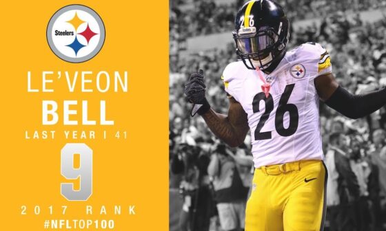 NFL Ranked Le’Veon Bell No.9 on their Top 100 List!