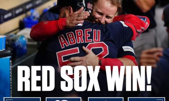 What an incredible win for the Red Sox.