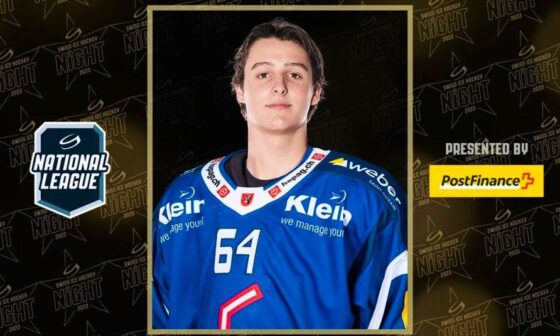 David Reinbacher has been named the 2023 Youngster Of The Year in the Swiss National League