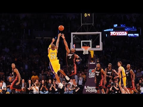 5 minutes of Kobe Bryant game-winners for his 45th birthday