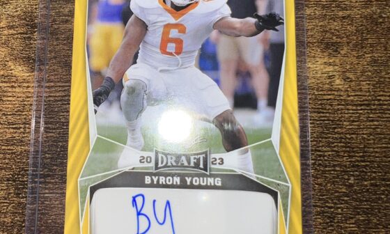 Got a Byron Young auto today