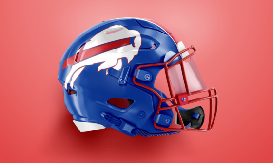 I'd love to see a blue Bills' helmet (maybe an alternate?) with the legendary white Buffalo. Thoughts?