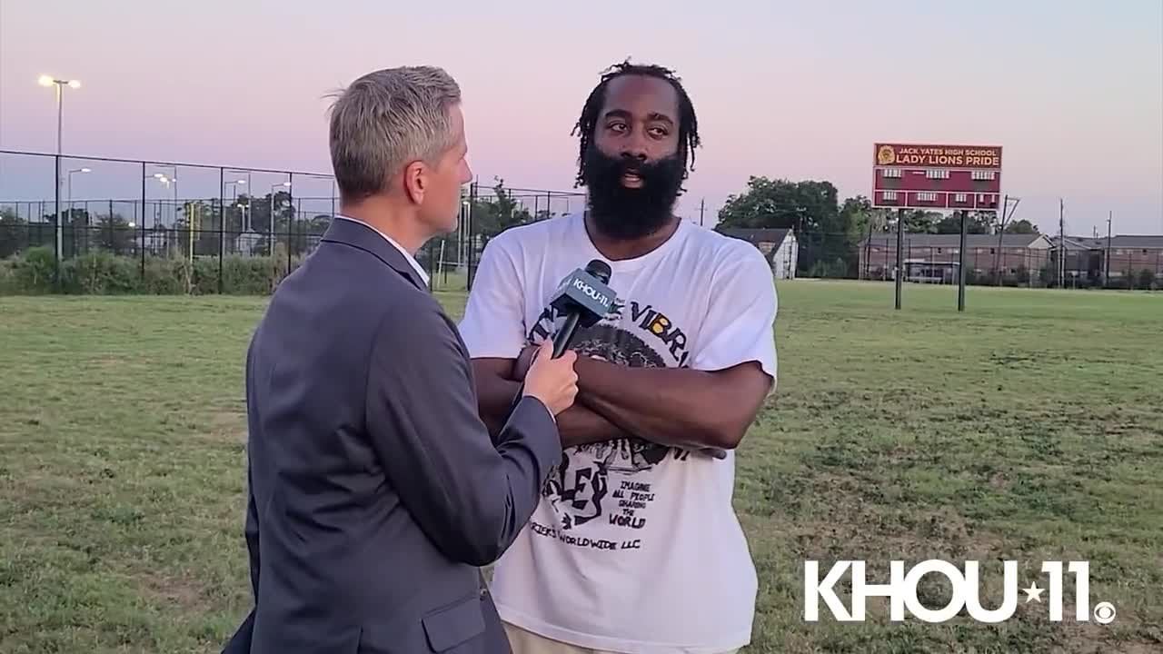James Harden: "I've been patient all summer. For me, it's focus on what can I control. And that's working out. Staying in shape. Getting ready for this season." KHOU's Jason Bristol: "Too late to repair the relationship?" Harden: "Uhh I think so."