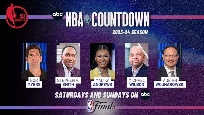 Former GM Bob Myers officially announced to be a part of NBA Countdown desk on Saturday & Sundays on ABC (ESPN) for the 2023-24 season