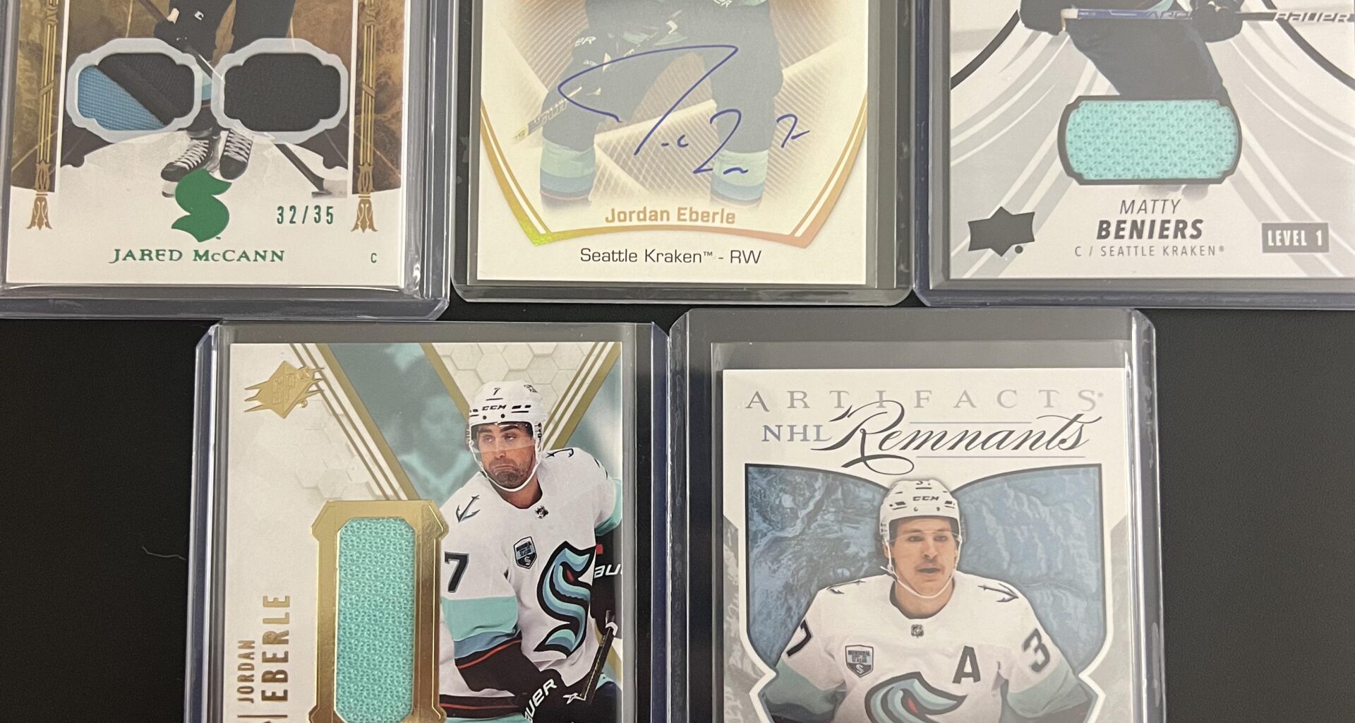 Newest additions to my Kraken Kollection! I love the ones with jersey bits!