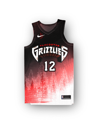 Made a custom grizzlies jersey
