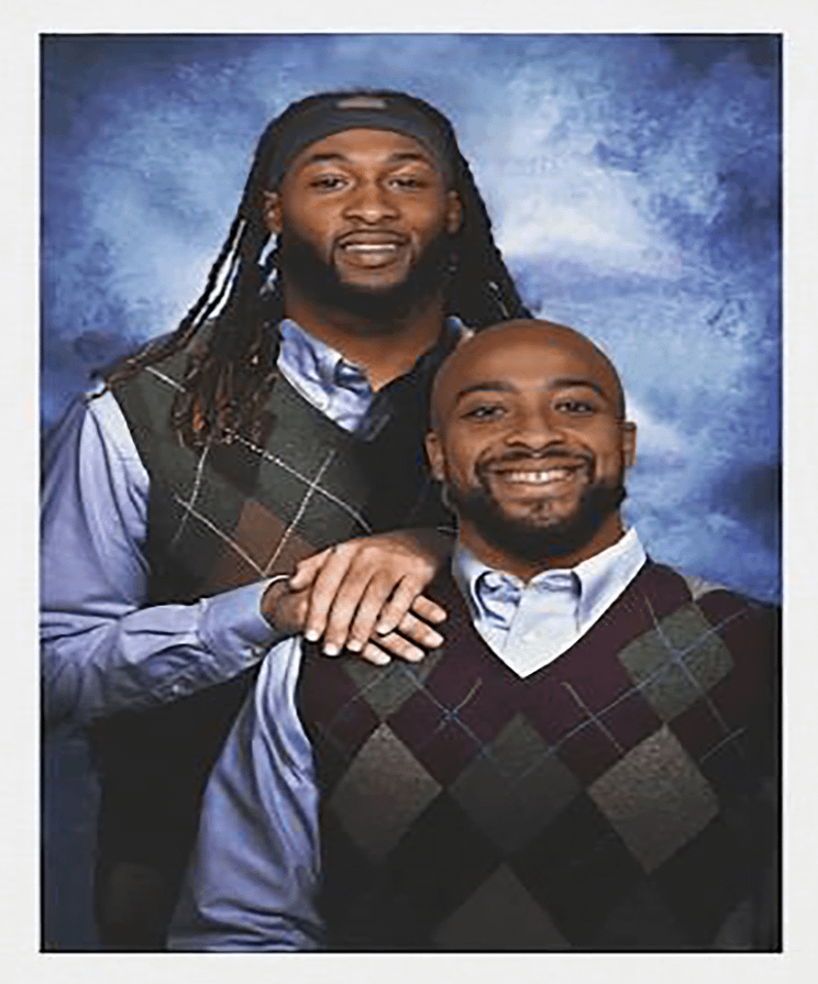 These are our favorite people here. Aaron Jones AJ Dillon.