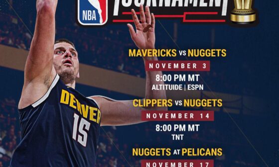 [Nuggets] The inaugural In-Season Tournament schedule is here 👀