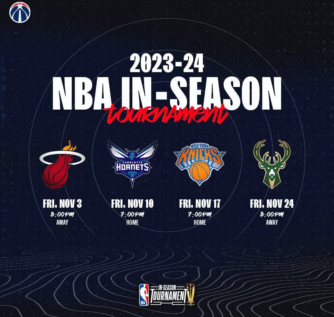 Wizards in-season tournament schedule