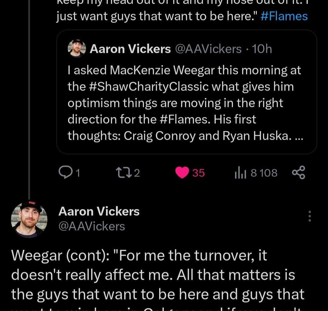 That's what a leader would say #WeegsForCaptain