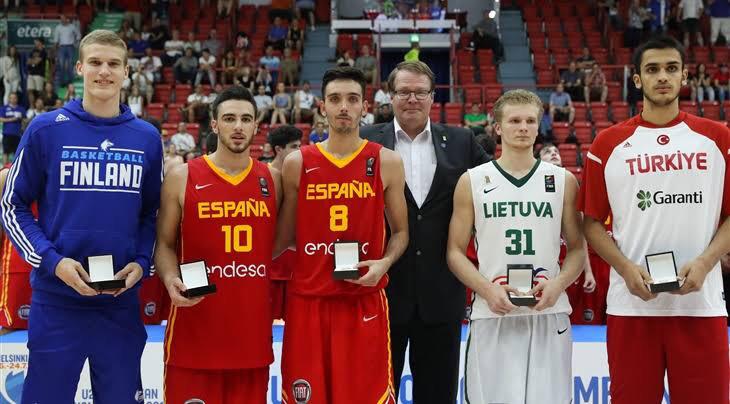 Lauri Markkanen and Omer Yurtseven - All Star Five (FIBA U20 European Championship 2016-Helsinki)