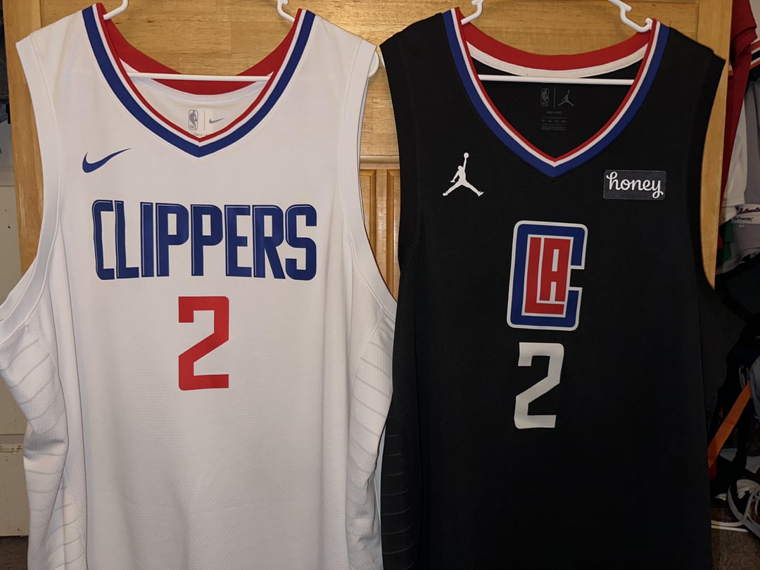 Hey guys, cleaning out my closet and selling some of my Clipper jerseys. All jerseys are 3XL (and the Blue PG is an Authentic size 58) if you interested, comment or PM for more info. All 3 swingmans are $90 each, and the Authentic is $160