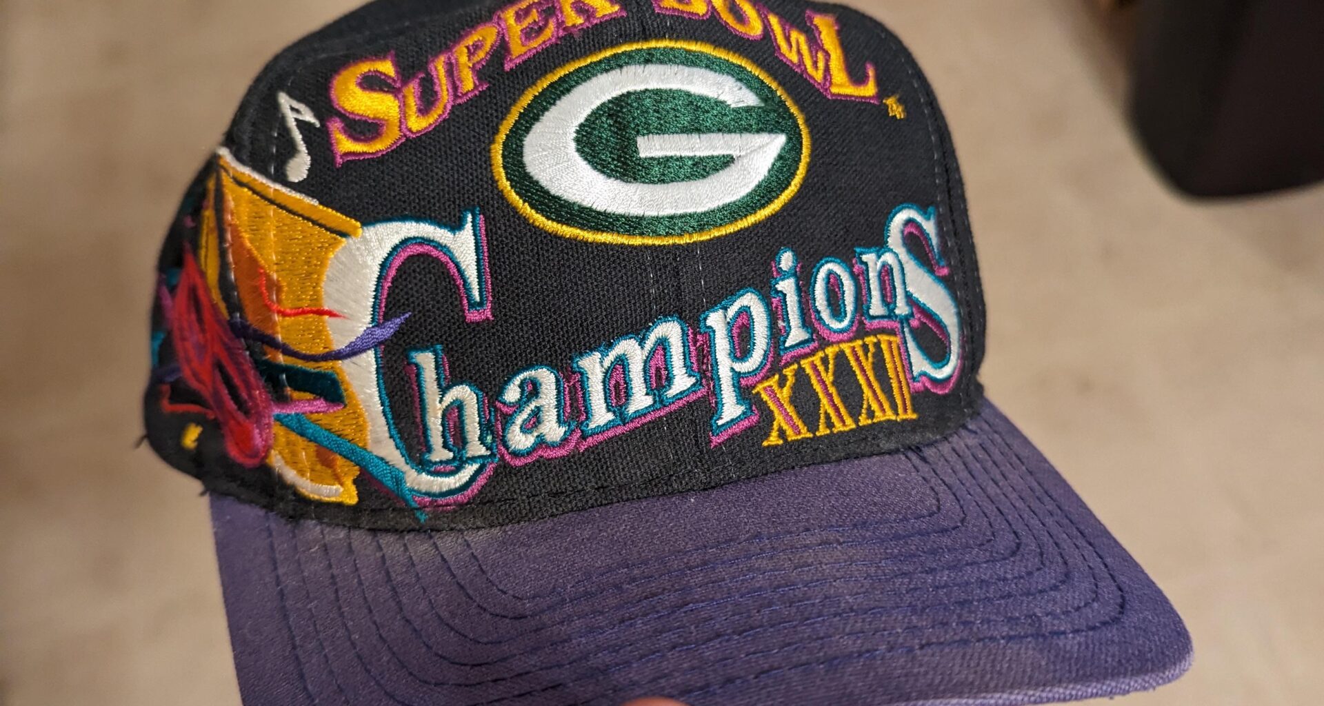 Old man passed away recently, going through his things and found this. Guna wash and wear the rest of the year. Go Pack Go!
