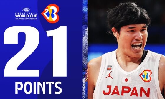 Yuta Watanabe Drops 21 PTS & 8 REBS To Help Lead Japan To An Comeback Win! #FIBAWC