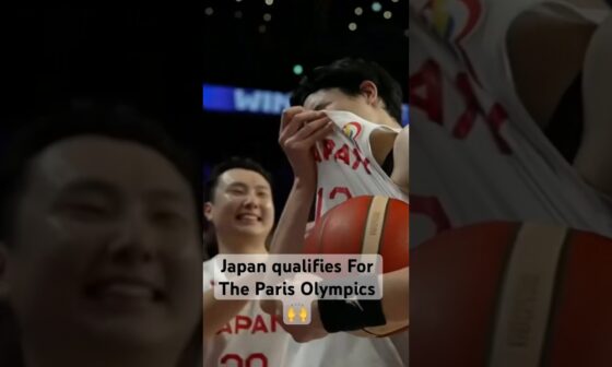 Yuta Watanabe & Japan’s Emotional As They Secure Their Spot In The 24’ Olympics! #FIBAWC| #Shorts