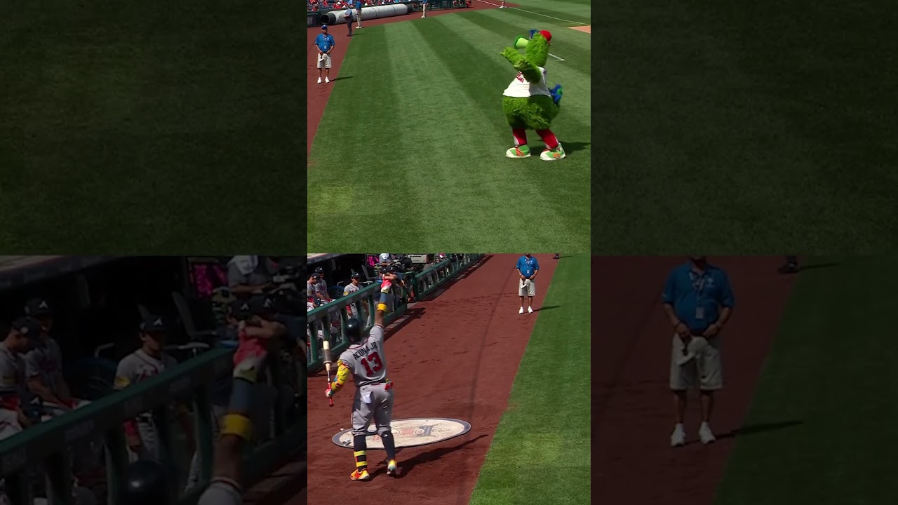 Even a hex couldn't stop Ronald Acuña Jr. from taking the Phanatic deep.