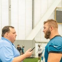 [John Shipley] Pederson says Cam Robinson is permitted to be back in the building starting today