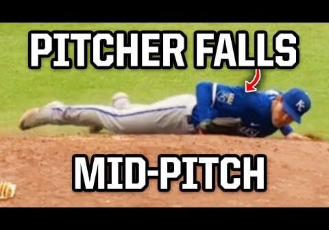 [Jomboy] Pitcher fell down on the mound, a breakdown