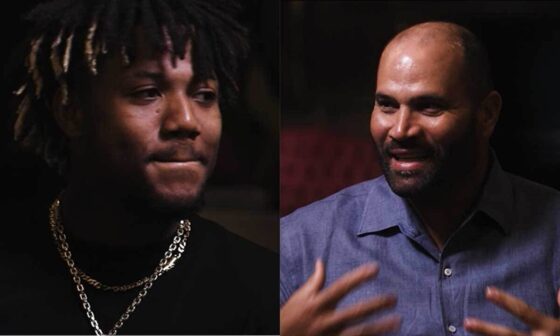 Braves' Ronald Acuña Jr. and legend Albert Pujols sit down for an awesome convo!
