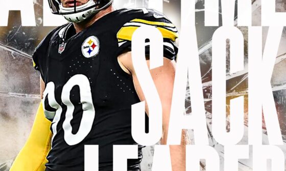 The Steelers new All-Time Sack Leader, Mr. TJ Watt