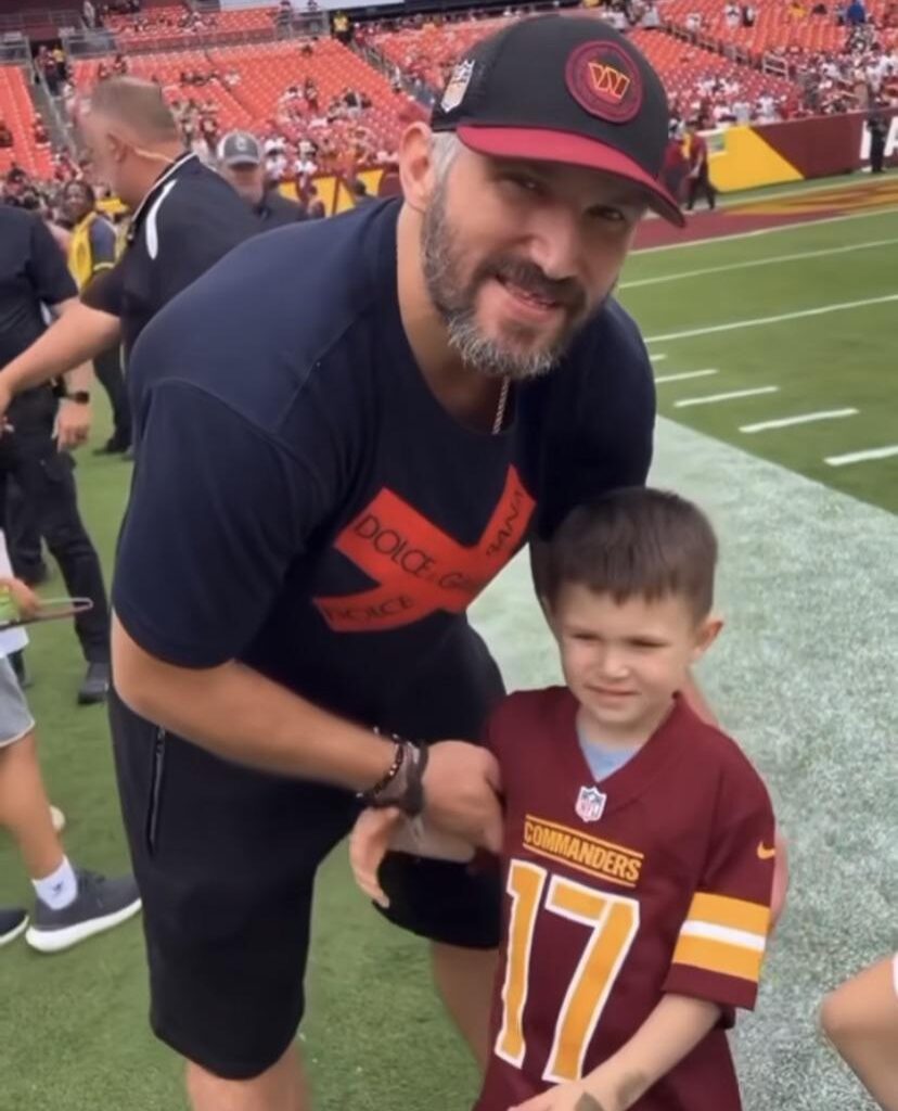 Ovechkin at the commanders game