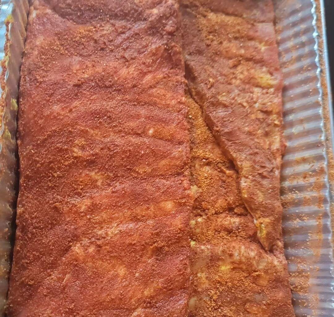 Eating the opposition- I cook food from the opponent's city. Today is St. Louis style ribs. Welcome back Seattle!